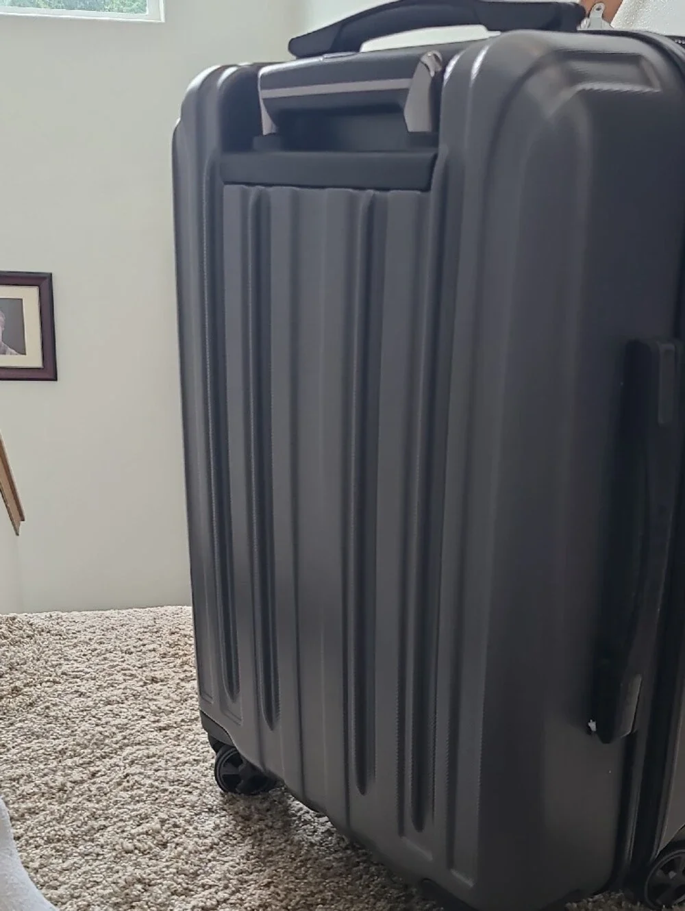 Delsey Hardside Spinner Luggage - Charcoal Black
